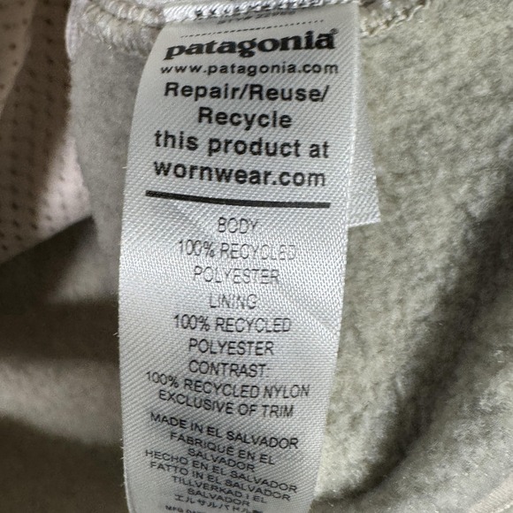 Patagonia Synchilla Jacket Womens 2XL Gray Fleece 1/4 Zip Anorak Marsupial - Picture 4 of 9